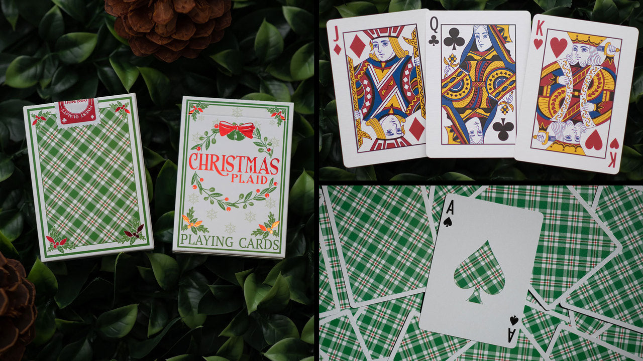 Christmas Plaid Playing Cards