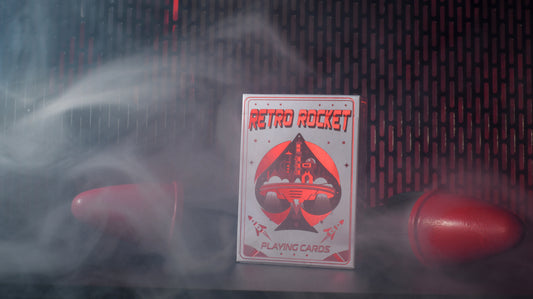Retro Rocket Playing Cards