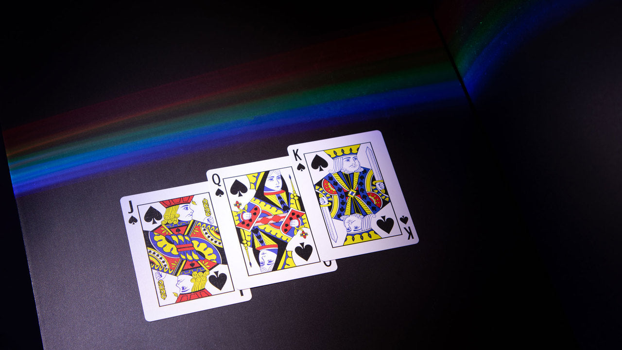 Rainbow Plaid Playing Cards