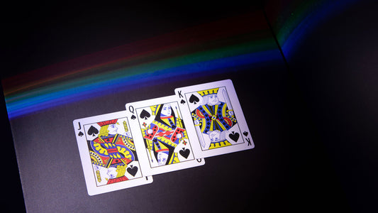 Rainbow Plaid Playing Cards